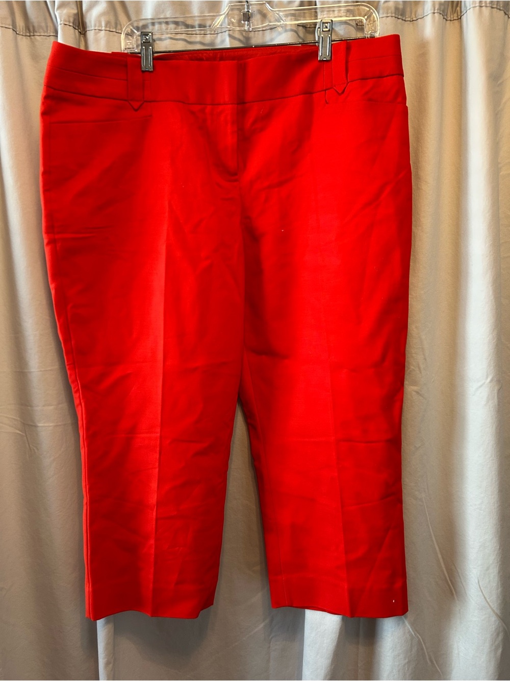 The Limited Bright Red Cropped Dress Capris